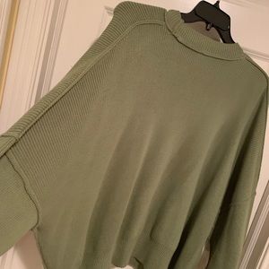 Bat Wing sweater… warm and cozy…runs large, as most Free People clothing does.